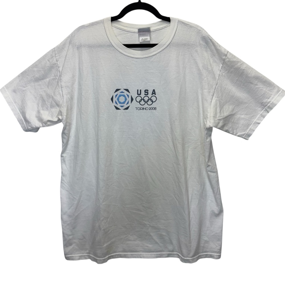 Y2K USA Olympics Toronto 2006 Flags Graphic T-Shirt Size XL